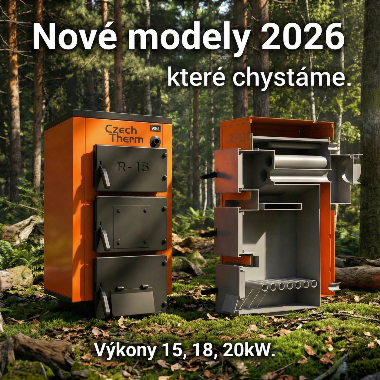 Czechtherm TITAN R nově i v malých výkonech – ideální řešení pro menší domy a byty