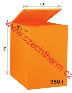 Zásobník na pelety  350L 