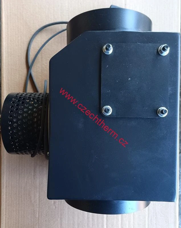Odtahový ventilátor včetně regulace pro plynulou regulaci otáček s  čistícím otvorem, 160mm
