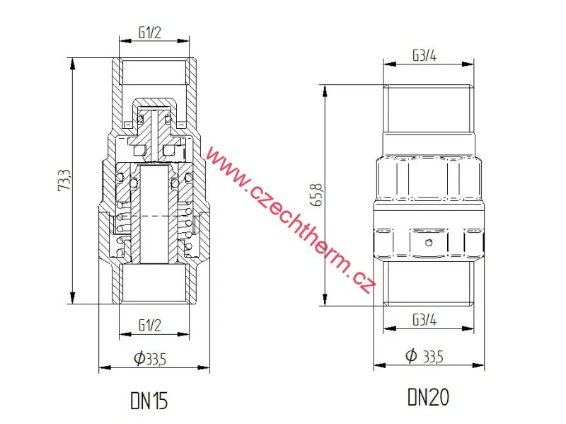 Ventil redukčníVentil redukční RVM-M 4.0 DN20 nikl		