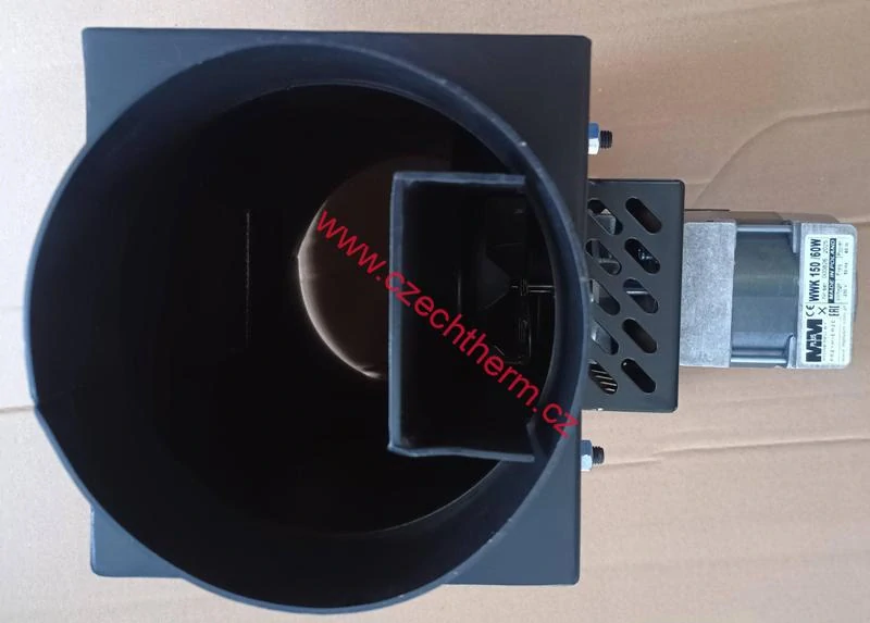 Odtahový ventilátor včetně regulace pro plynulou regulaci otáček s  čistícím otvorem, 160mm