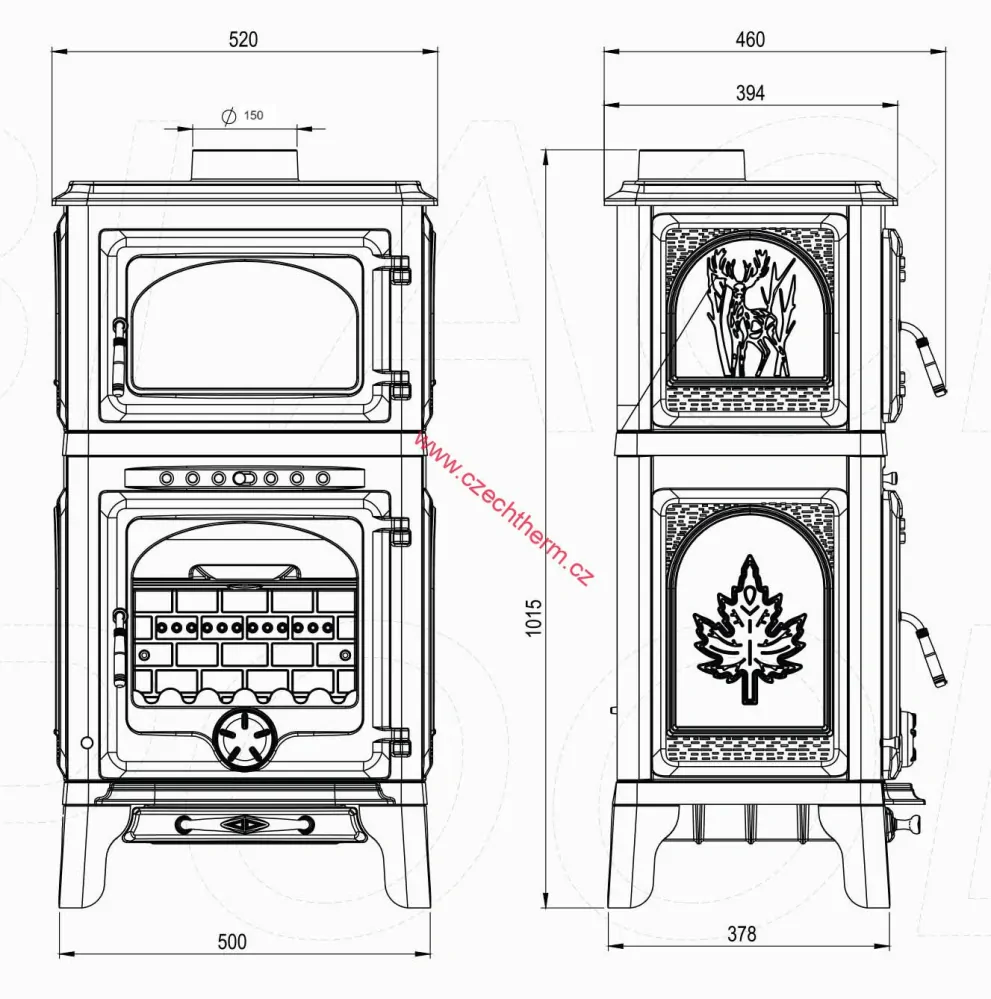 GABI DELUXE 12 odkouření 150mmm, nebo 130mm