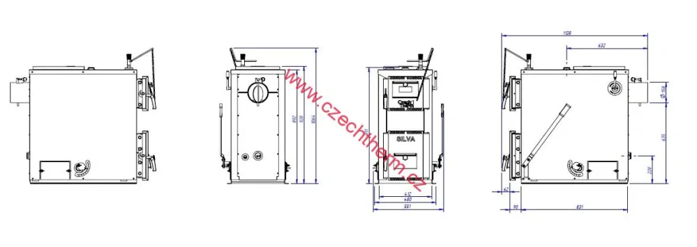 Czechtherm SILVA 12- dřevo/uhlí SI11412